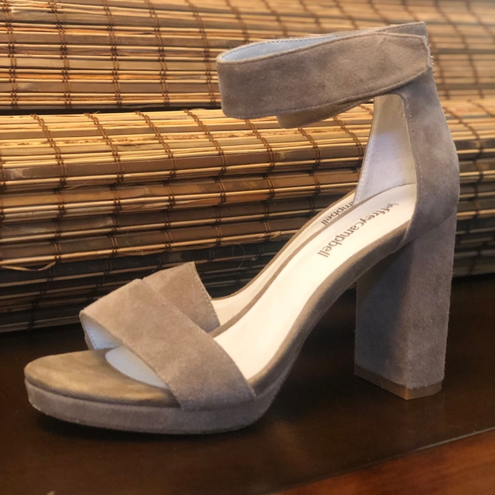Jeffrey Campbell Tan Suede Heel